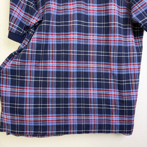 Vtg Polo Ralph Lauren Shirt Mens XL Plaid Red Blue Short Sleeve Button Casual * - Picture 5 of 11
